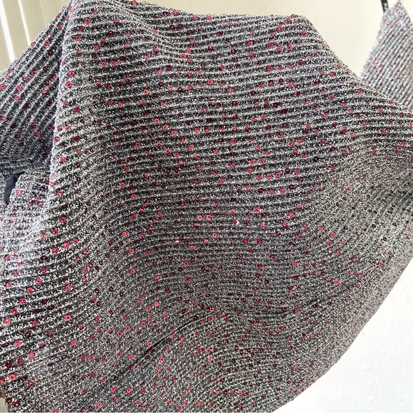 🍾SOLD🍾 For Love & Lemons Constance Sparkle Silver and Red Sequin Dress - Picture 8 of 14